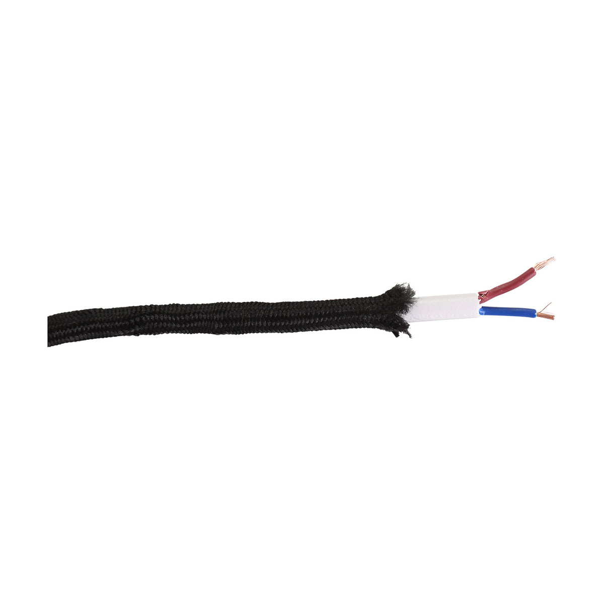 Cavo Braided Copper Cable 2 Core 0.75mm - Black