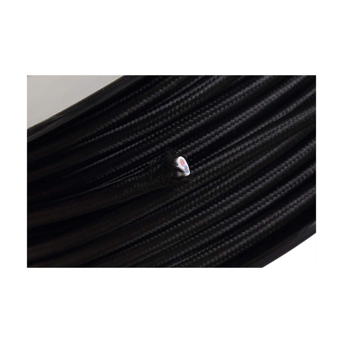 Cavo Braided Copper Cable 2 Core 0.75mm - Black