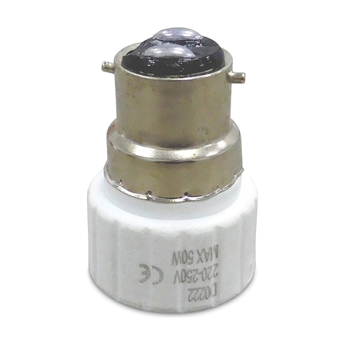 Elements GU10 Copper Socket Converter 35mm Dia 50mm High - White