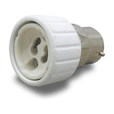 Elements GU10 Copper Socket Converter 35mm Dia 50mm High - White