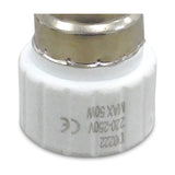 Elements GU10 Copper Socket Converter 35mm Dia 50mm High - White