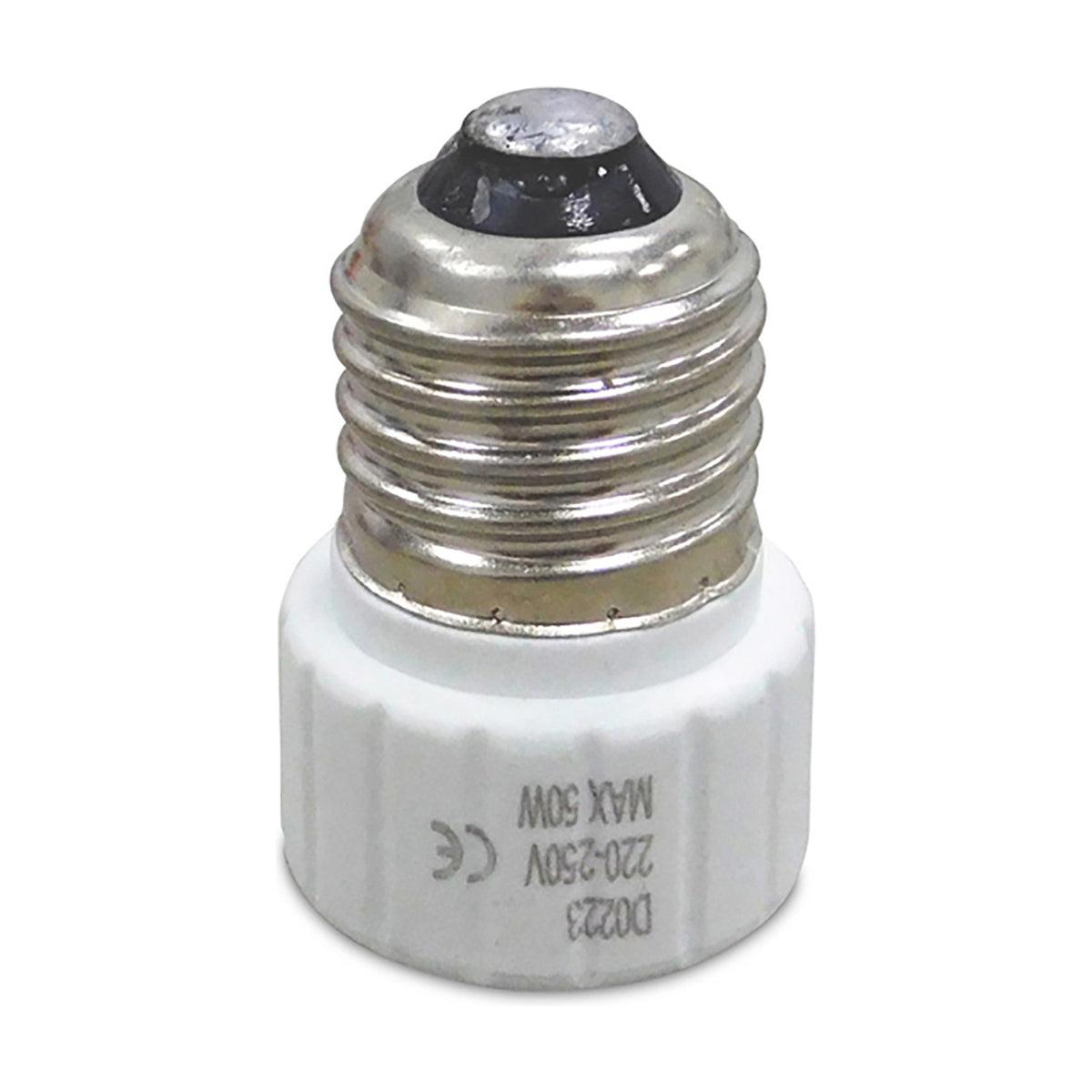 Elements GU10 Copper Socket Converter 35mm Dia 53mm High - White