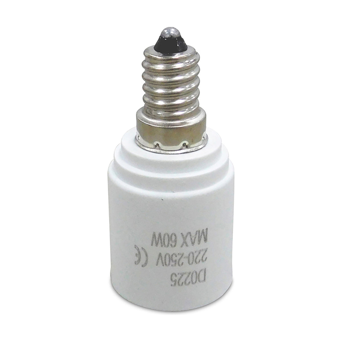 Elements E27 Copper Socket Converter 33mm Dia 68mm High - White