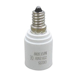 Elements E27 Copper Socket Converter 33mm Dia 68mm High - White
