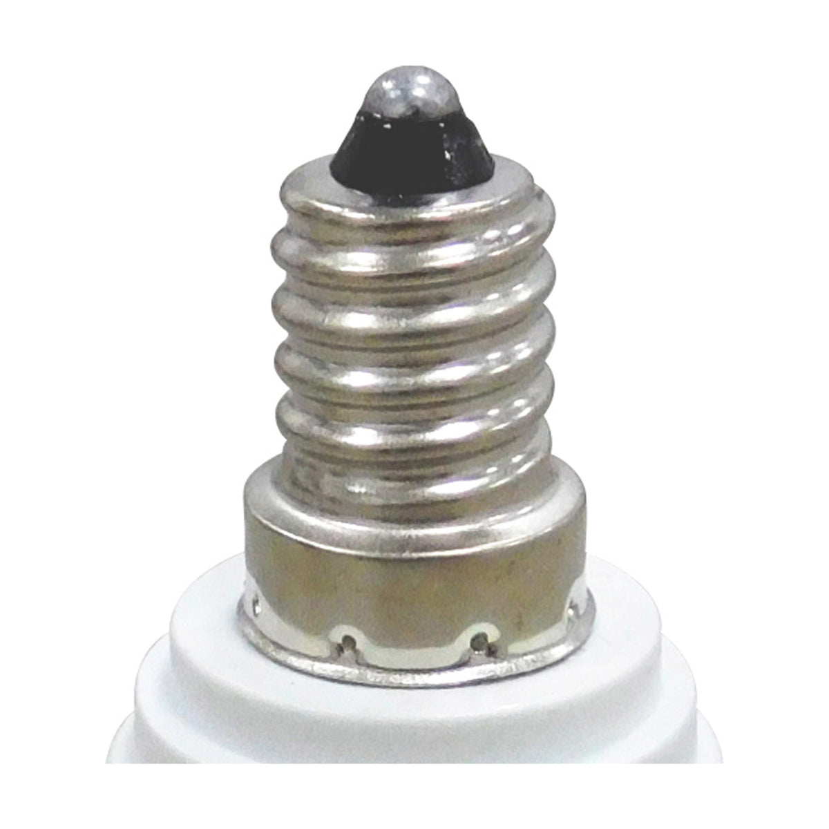 Elements E27 Copper Socket Converter 33mm Dia 68mm High - White