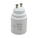 Elements E27 Copper Socket Converter 33mm Dia 57mm High - White