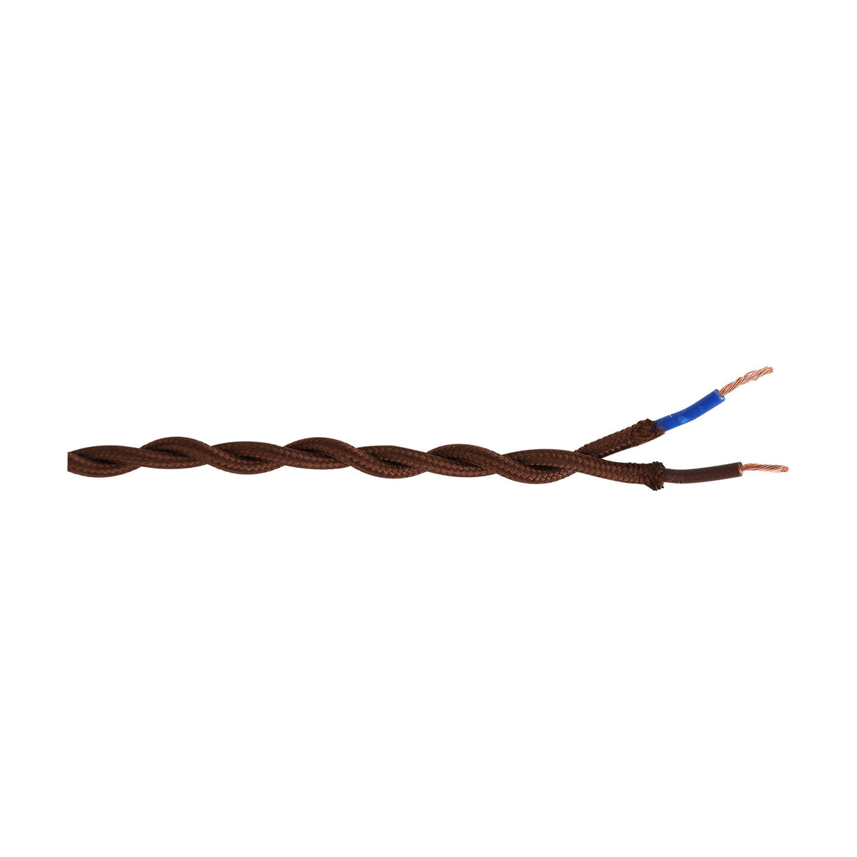 Cavo Braided Twisted Copper Cable 2 Core 0.75mm - Brown