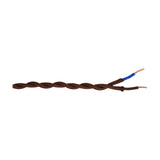 Cavo Braided Twisted Copper Cable 2 Core 0.75mm - Brown