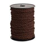 Cavo Braided Twisted Copper Cable 2 Core 0.75mm - Brown