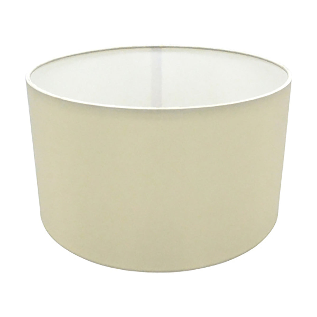 Sigma Cylinder Lamp Shade 30cm Dia 17cm High White - Ivory Pearl
