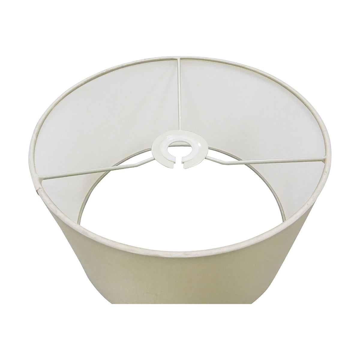 Sigma Cylinder Lamp Shade 30cm Dia 17cm High White - Ivory Pearl