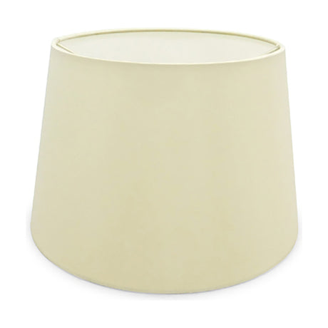 Sutton Lamp Shade 30cm in Terylene with Cotton, ivory pearl empire-shaped tapered fabric shade with white lining, shown on a plain white background.