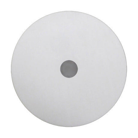 Universal Diffuser 60cm, a round frosted opal white acrylic panel with a polished chrome centre detail, shown against a plain white background.