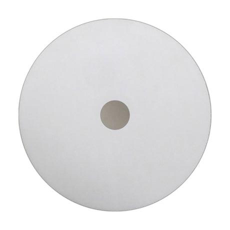 Universal Diffuser 30cm lighting accessory, a round frosted white acrylic disc with a satin nickel centre detail, shown on a plain background.