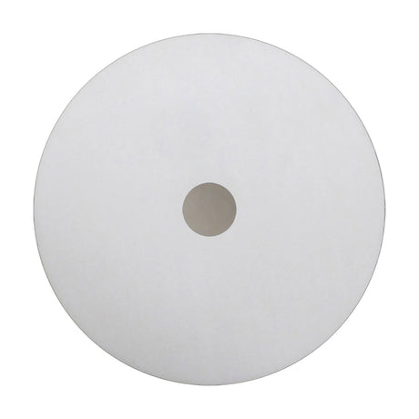 Universal Diffuser 60cm ceiling light accessory, a flat round frosted opal white acrylic panel with a satin nickel centre disc, shown on a plain white background.