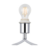 Courtyard E27 Table Lamp 18cm Long - Polished Chrome