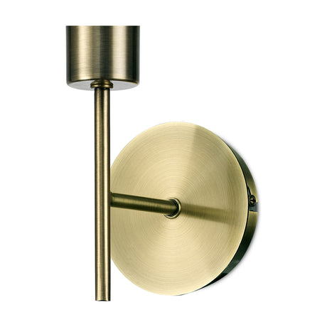 Carlton 1 Light E27 Wall Light - Antique Brass