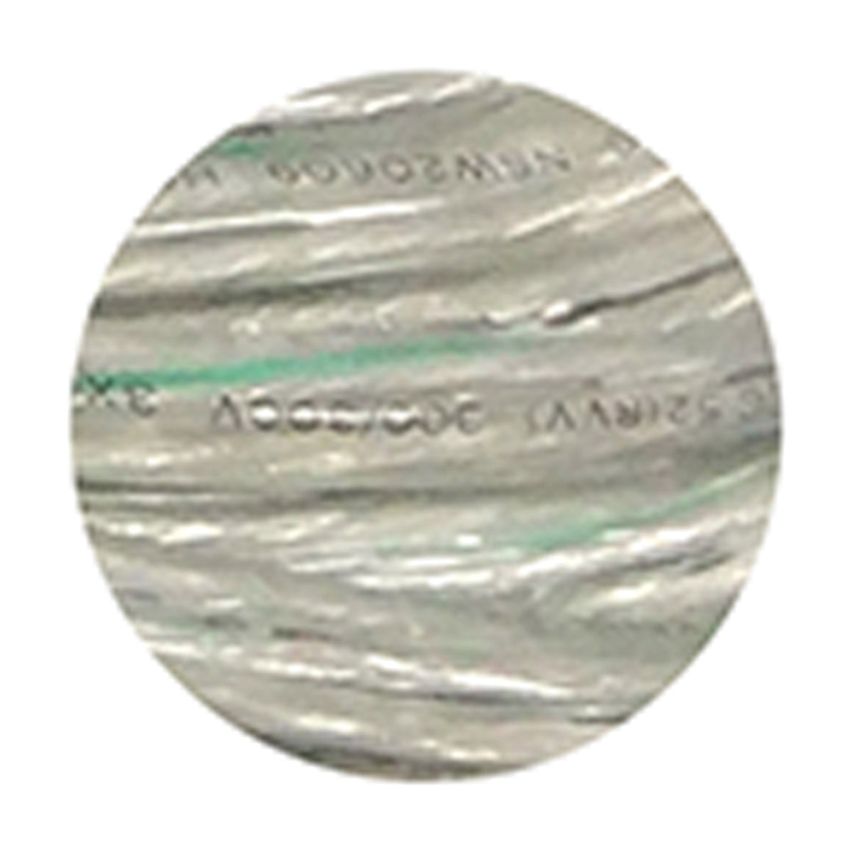 Close-up of Cavo 3 core copper cable, 0.75mm, with clear PVC sheath showing twisted copper strands and printed cable markings.