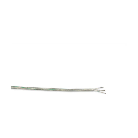 Cavo Copper Cable 3 Core 0.5mm in clear PVC sheathing, showing exposed stranded copper wires with a green core, on a plain white background.