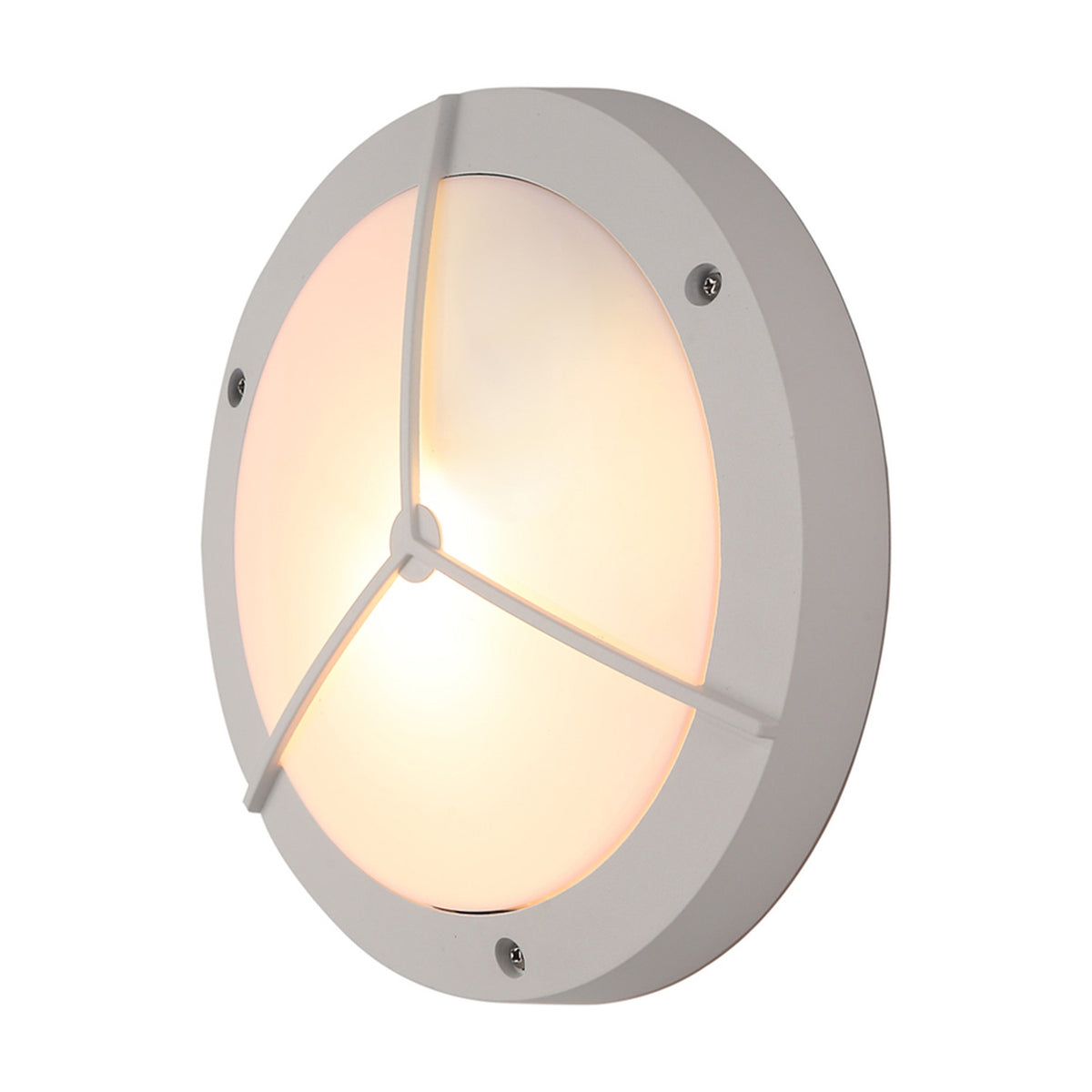 Daru E27 IP54 Framed Outdoor Wall Light 27cm - Sand White