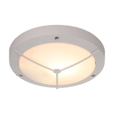 Daru E27 IP54 Framed Outdoor Wall Light 27cm - Sand White