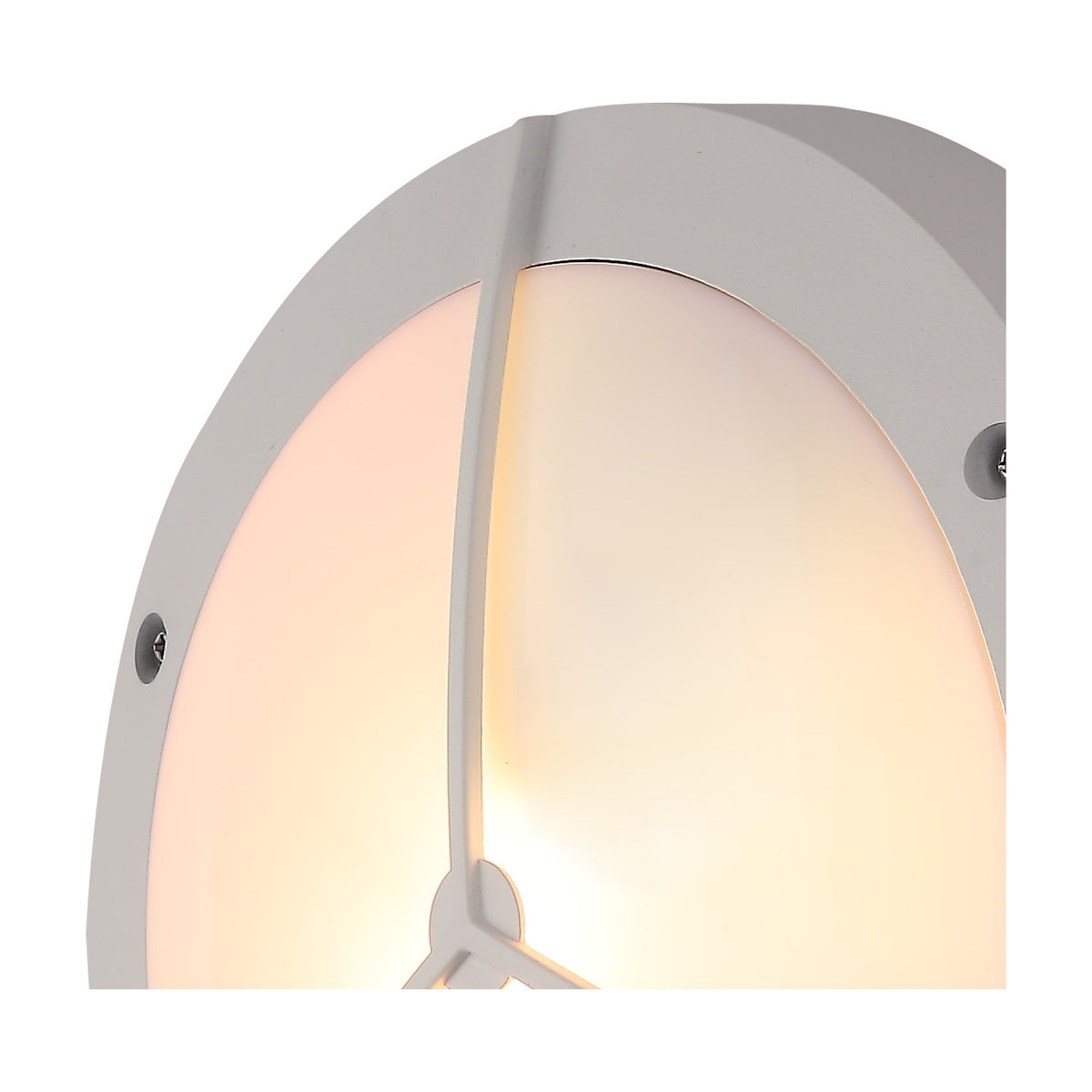 Daru E27 IP54 Framed Outdoor Wall Light 27cm - Sand White