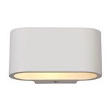 Alina G9 Oval Wall Light 90mm High - White Paintable