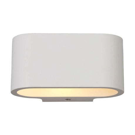 Alina G9 Oval Wall Light 90mm High - White Paintable