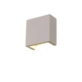 Alina 6.5W Square Wall Light 12.5cm High - White Paintable