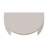 Alina 6.5W Round Wall Light 15.5cm in white paintable gypsum, a shallow disc-shaped fixture with two integrated LED sources, shown on a plain white background.