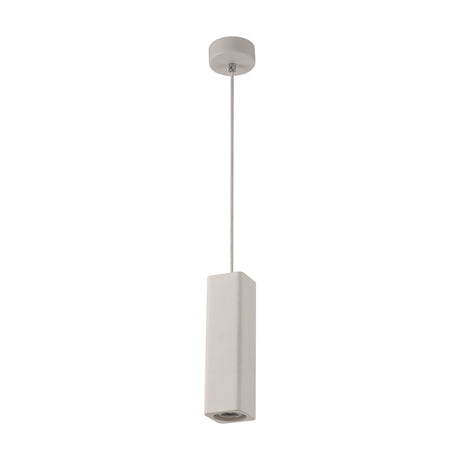 Alina GU10 Rectangular Pendant Light 90mm - White Paintable