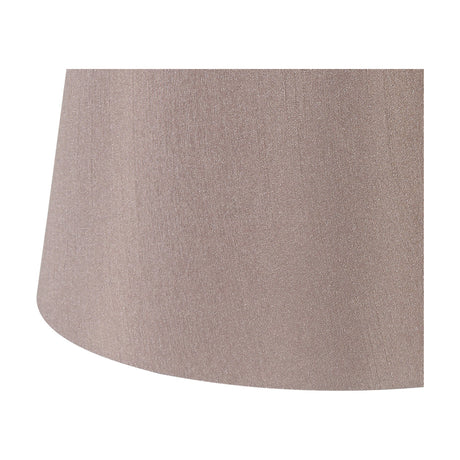 Close-up of the Sutton Lamp Shade 20cm, an empire-shaped fabric shade in taupe terylene and cotton, shown against a plain white background.