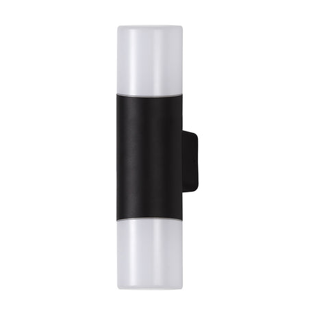 Prado 2 Light E27 IP44 Wall Light 33cm High - Black