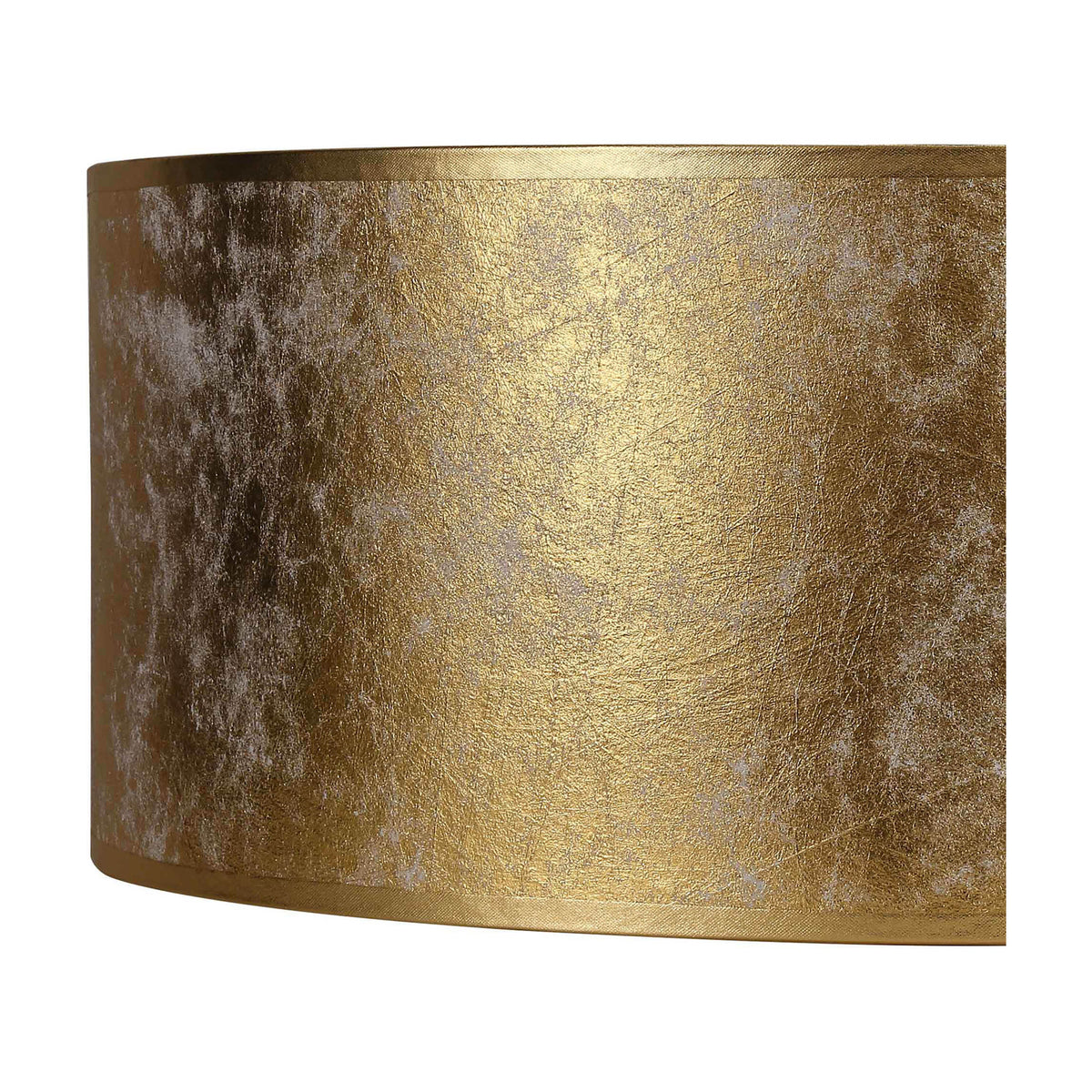 Sigma Cylinder Lamp Shade 40cm PVC - Gold Foil