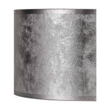 Sigma Cylinder Lamp Shade 30cm Silver Leaf PVC - Silver Foil