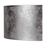Sigma Cylinder Lamp Shade 50cm Silver Leaf PVC - Silver Foil