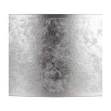 Sigma Cylinder Lamp Shade 50cm Silver Leaf PVC - Silver Foil