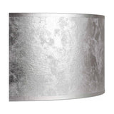 Sigma Cylinder Lamp Shade 50cm Silver Leaf PVC - Silver Foil