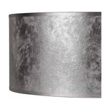 Sigma Cylinder Lamp Shade 60cm Silver Leaf PVC - Silver Foil