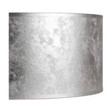 Sigma Cylinder Lamp Shade 60cm Silver Leaf PVC - Silver Foil