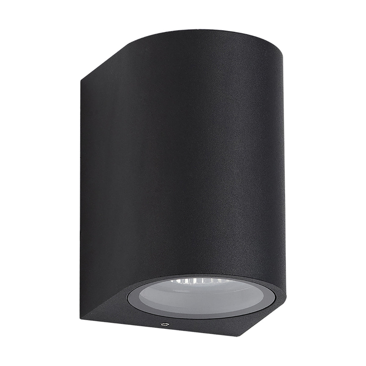 Tomar Curved Outdoor Wall Light 10cm High - Sand Black