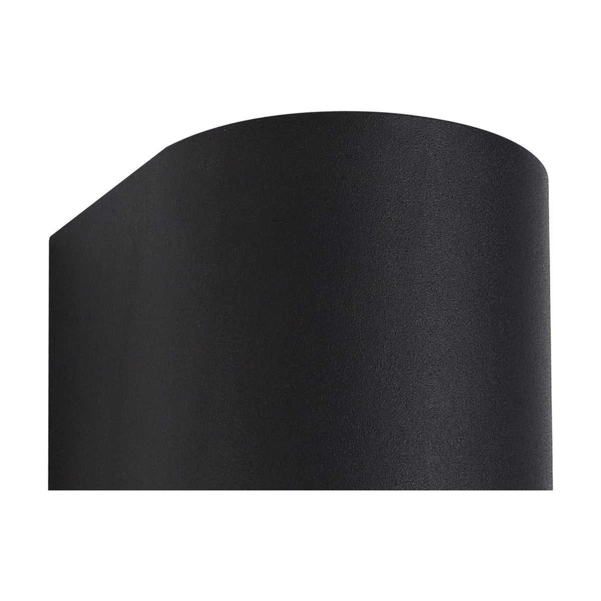 Tomar Curved Outdoor Wall Light 10cm High - Sand Black
