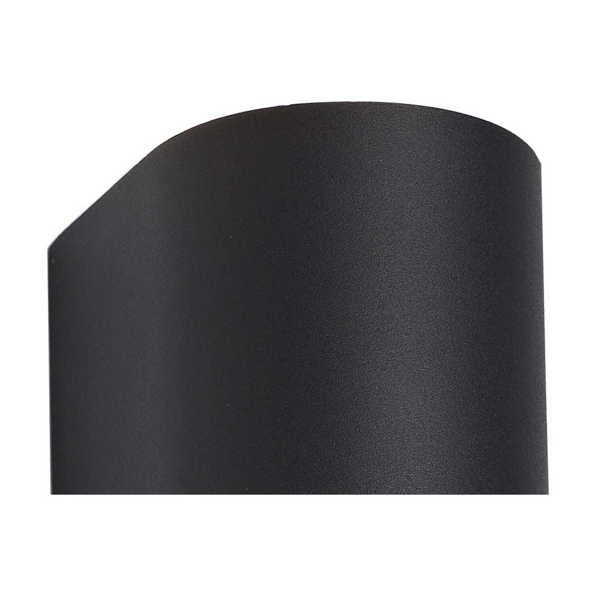 Tomar 2 Light Curved Outdoor Wall Light 16cm High - Sand Black