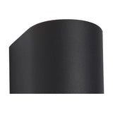 Tomar 2 Light Curved Outdoor Wall Light 16cm High - Sand Black
