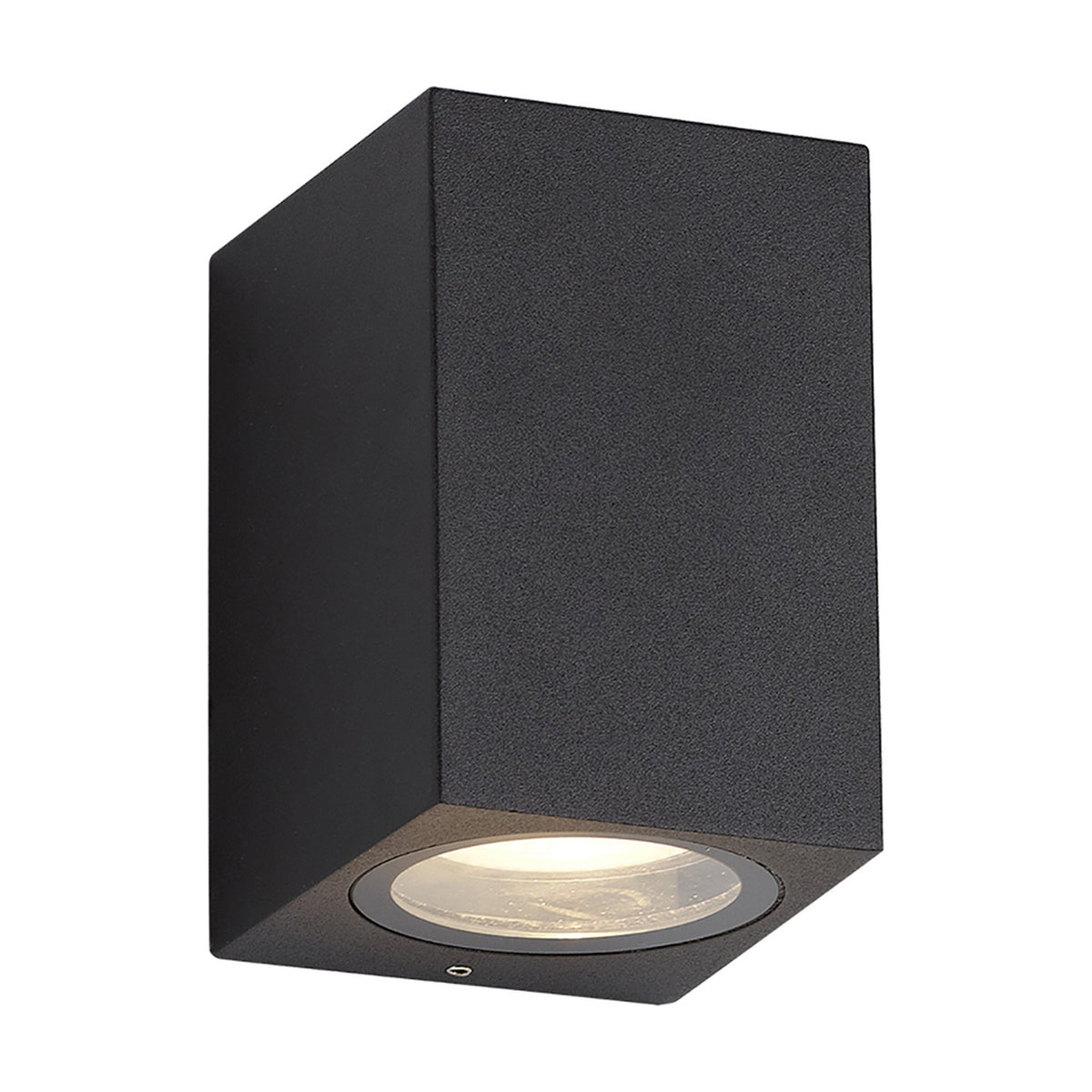 Tomar Rectangle Outdoor Wall Light 10cm High - Sand Black