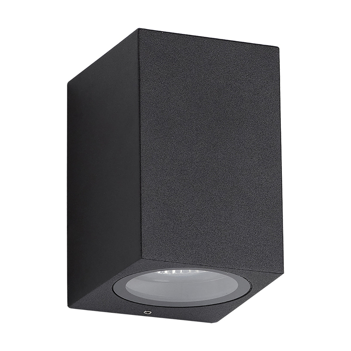 Tomar Rectangle Outdoor Wall Light 10cm High - Sand Black