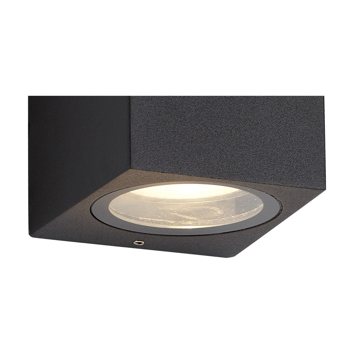Tomar Rectangle Outdoor Wall Light 10cm High - Sand Black