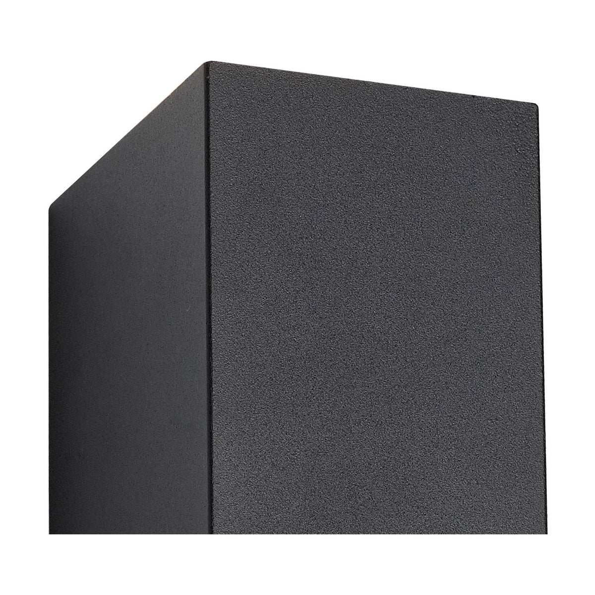 Tomar 2 Light Rectangle Outdoor Wall Light 16cm High - Sand Black