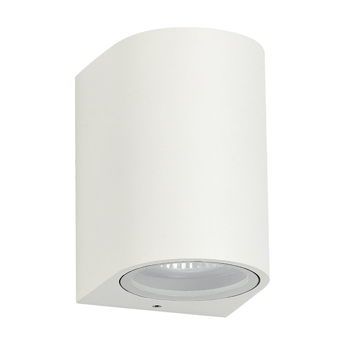 Tomar Curved Outdoor Wall Light 10cm High - Sand White
