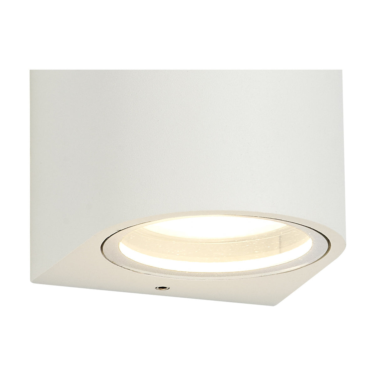 Tomar Curved Outdoor Wall Light 10cm High - Sand White